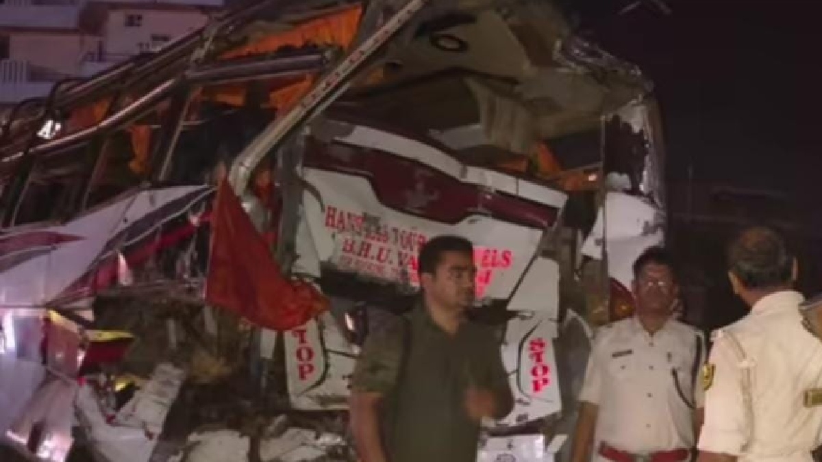 औरंगाबाद में हंसराज बस पलटी, 20 यात्री घायल; चालक समेत 3 की हालत गंभीर